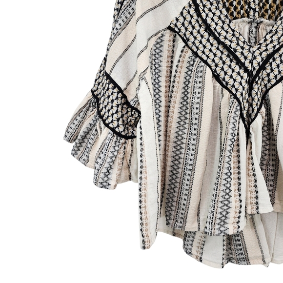 Free People Women's Runnin On A Dream 100% Cotton Embroidered Crop Top - S - Picture 6 of 10